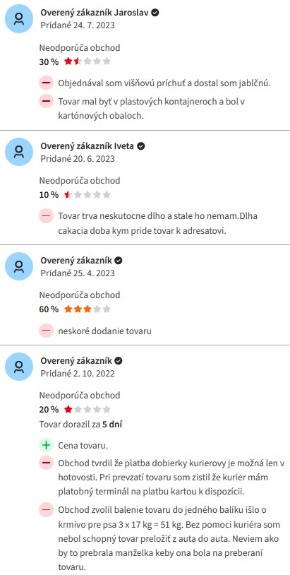 Najkrmivo.sk hodnotenie