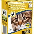 Bozita Cat kúsky v omáčke s kuracím a morčacím mäsom TP 370g 