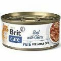 Brit Care Cat Cons Paté Beef & Olives 70g 