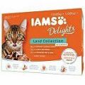 Iams Cat suché suchozemské mäso v omáčke multipack 12x85g