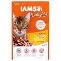 Kapsicka IAMS cat delights chicken a red pepper in jelly 85g