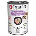 ONTARIO konz.Chicken, Turkey,Salmon Oil 400g