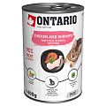 ONTARIO konz.Kitten Chicken, Shrimp, Rice and Salmon Oil 400g