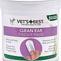 Vet's Best Clean Ear Finger Pads vlhčené obrúsky na čistenie uší 50 ks