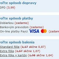 Profizoo.sk spôsoby dopravy a platby