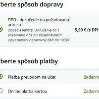 Pethome.sk spôsoby dopravy a platby