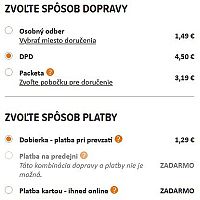 PetCenter.sk spôsoby dopravy a platby