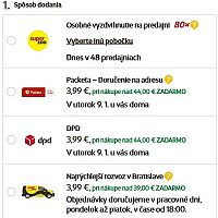 Superzoo.sk spôsoby doručenia